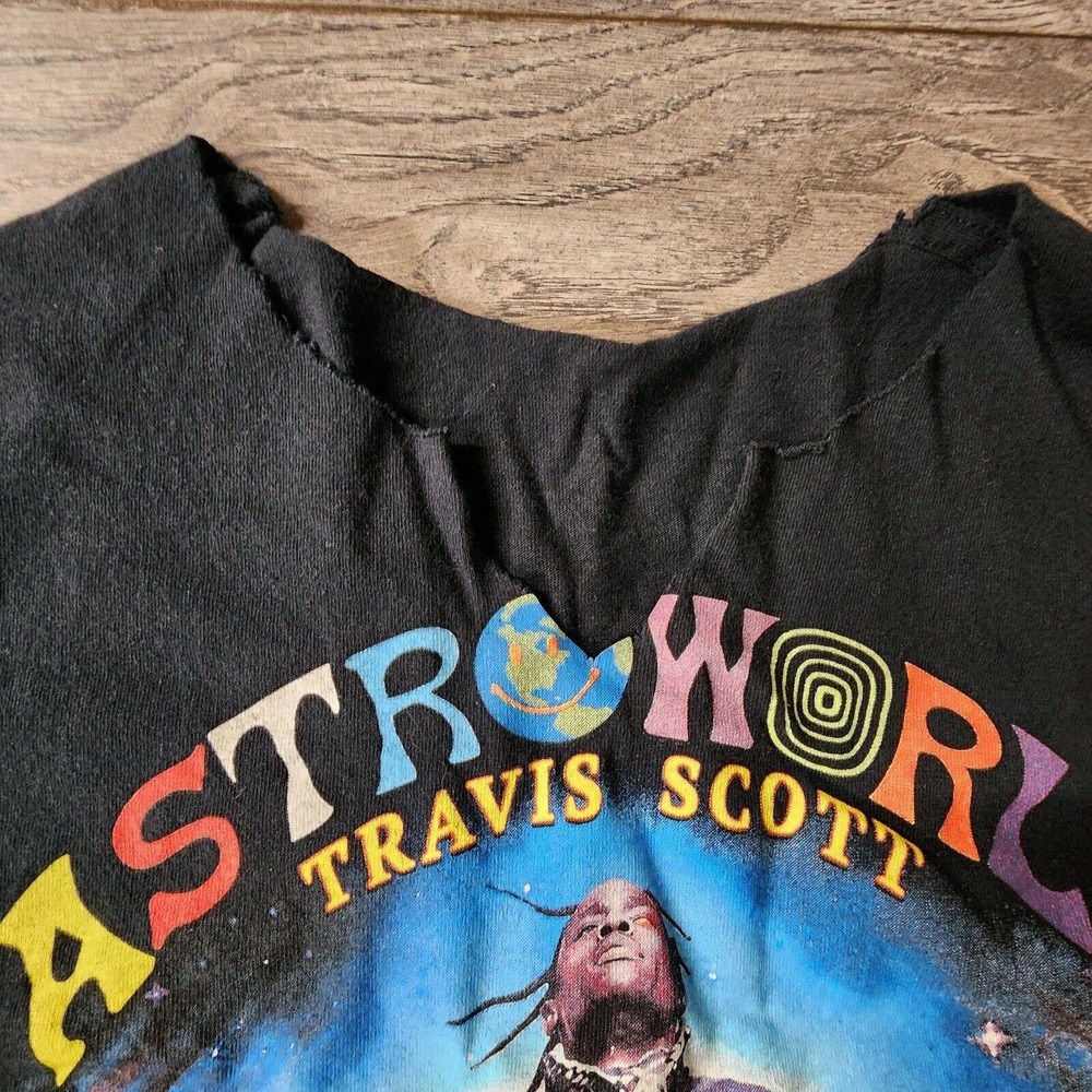 Travis Scott Astroworld Tour Wish You Were Here T Shirt Tee Size Medium S - Picture 2 of 3